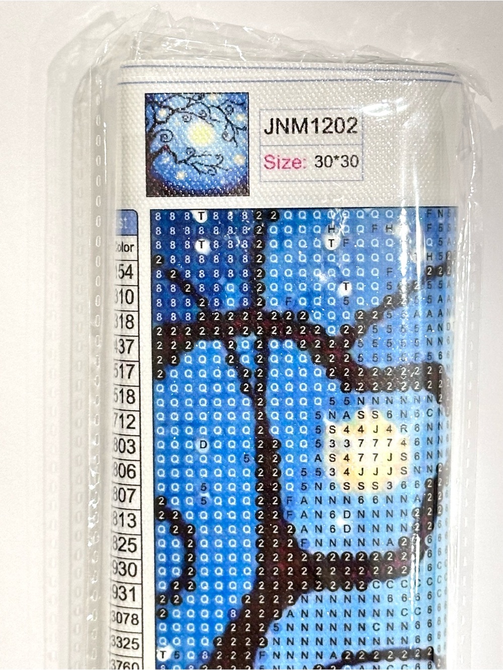 Moonlit Tree Diamond Painting Set 30 x 30 cm